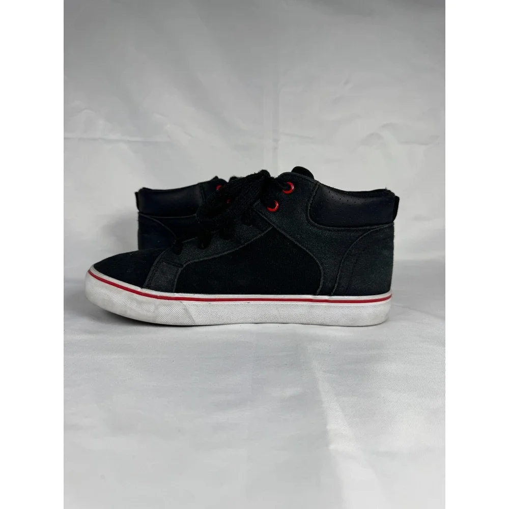 Wonder Nation BBWN24AC002 Boys 5 Sneakers Black Casual Mid Top Athletic Shoes